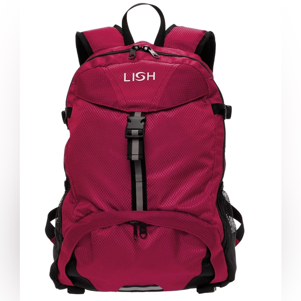 Lish Calico Hiking Backpack Pink Lightweight W/Hydration Bladder Pocket New